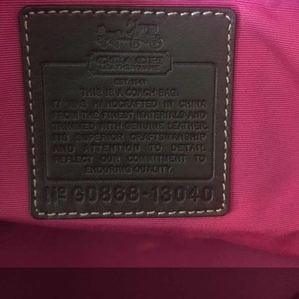 Coach bowler bag